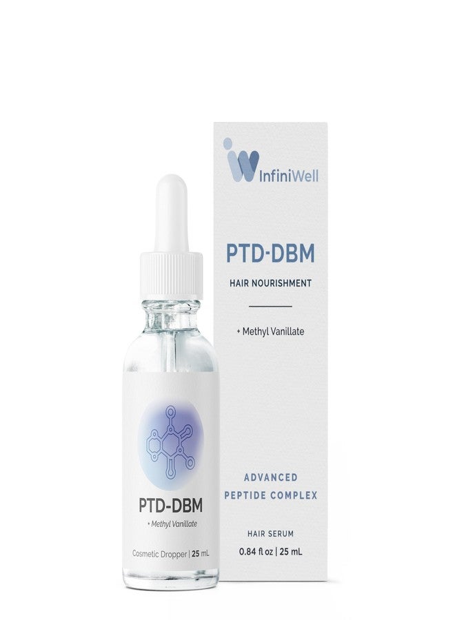 InfiniWell PTD-DBM Peptide Hair Serum for Fuller-Looking Hair - Scalp Treatment for Visible Growth & Follicle Renewal - Reinforce Restoration, Strand Integrity & Optimal Density (25 ml) - Image 1